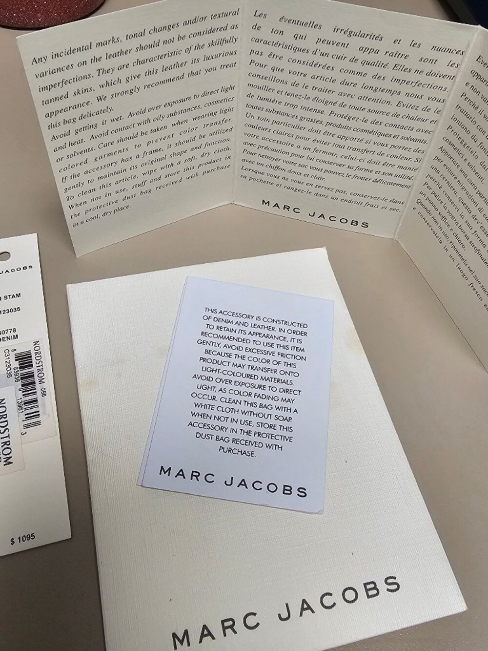 RARE! MARC JACOBS Denim STAM Bag - Picture 8 of 8